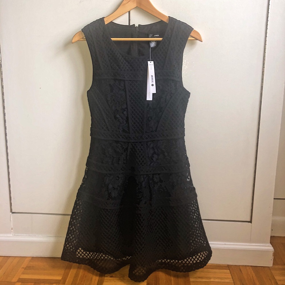 NWT AQUA black dress